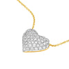 Diamond Pavé Heart Necklace (1tcw)