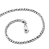 14K White Gold 2.4mm Semi-Solid D/C Round Box Chain