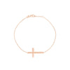 E2W Sideways Cross Bracelet