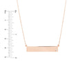 Adjustable 18' Bar Necklace with 2pt Diamond