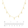 Diamond Spear Drops Necklace