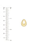 Open Teardrop Stud Earrings