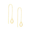 Open Teardrop Threader Earrings