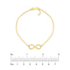 Plated Sterling Silver Infinity Bracelet