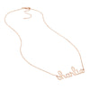 7mm Doodle Nameplate Necklace