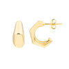 Mini Puff Bamboo Half Hoop Earrings