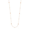 Sterling Silver Diamond-Cut Bead Station Long Necklace