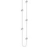 Sterling Silver Polished Bead Station Long Necklace