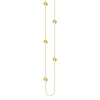 Sterling Silver Polished Bead Station Long Necklace