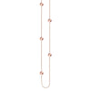 Sterling Silver Polished Bead Station Long Necklace