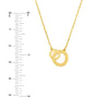 So You Interlocked Circles Adjustable Necklace