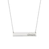 Dream Bar Necklace in Plated Sterling Silver