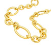 Hollow Graduated Oval Link Chain Necklace