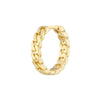 Curb Pattern Hoop Earrings