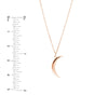 Crescent Moon Pendant Necklace