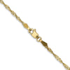 14K 1.6 mm Singapore Chain Anklet