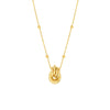 Love Knot Pendant Station Neck Adj LL