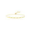 Oval Rolo Chain Bolo Bracelet