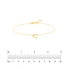 Sideways Wishbone Adjustable Bracelet