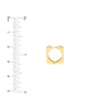 12.30mm Square Huggie Earrings