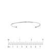Cuff Bangle with Beaded Ends