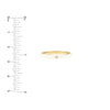 Diamond Bezel on White Enamel Band Ring