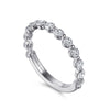Platinum Single Prong Diamond Anniversary Band