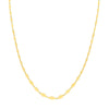 Graduated Diamond Flat Link Necklace