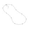 Diamond Star Bezels and Beads Necklace