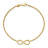 10K Polished Infinity Bracelet