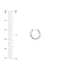 Knife Edge Polished Mini Hoops