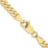 10K 3.9mm Flat Beveled Curb Chain