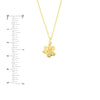 3pt Diamond Paw Print Adj. Necklace