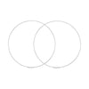 60mm Endless Wire Hoop Earrings