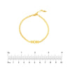 Mom on Curb Chain Adjustable Bracelet