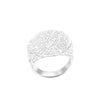 White Crystal Dome Ring
