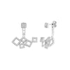 Multi Cube CZ Stud Earrings