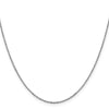 14K White Gold 1.25mm D/C Cable Chain
