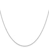14K White Gold .8mm Loose Rope Chain