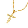 Puffy Cross Pendant Necklace
