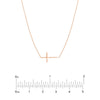 E2W Mini Cross Adj Necklace