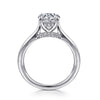 14K White Gold Round Diamond Engagement Ring