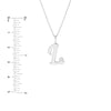 Script 'L' with Diamond Bezel Necklace