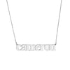 7mm Typewriter Font Nameplate Necklace