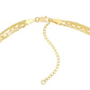 Rolo/Paper Clip/Curb Triple Chain Necklace