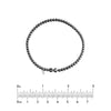 Sterling Silver Polished Bead Stretch Bracelet