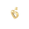 Open Heart Stud Earrings