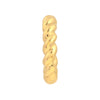 Puff Textured Twist Open Hoop Earrings