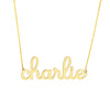 7mm Doodle Nameplate Necklace