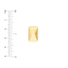 Puffy Rectangle Stud Earrings